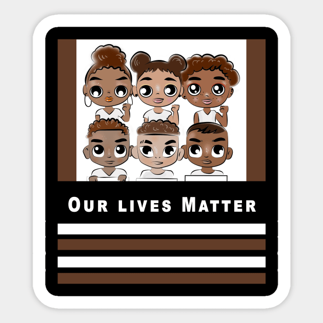 Our Lives Matter Sticker by Obehiclothes